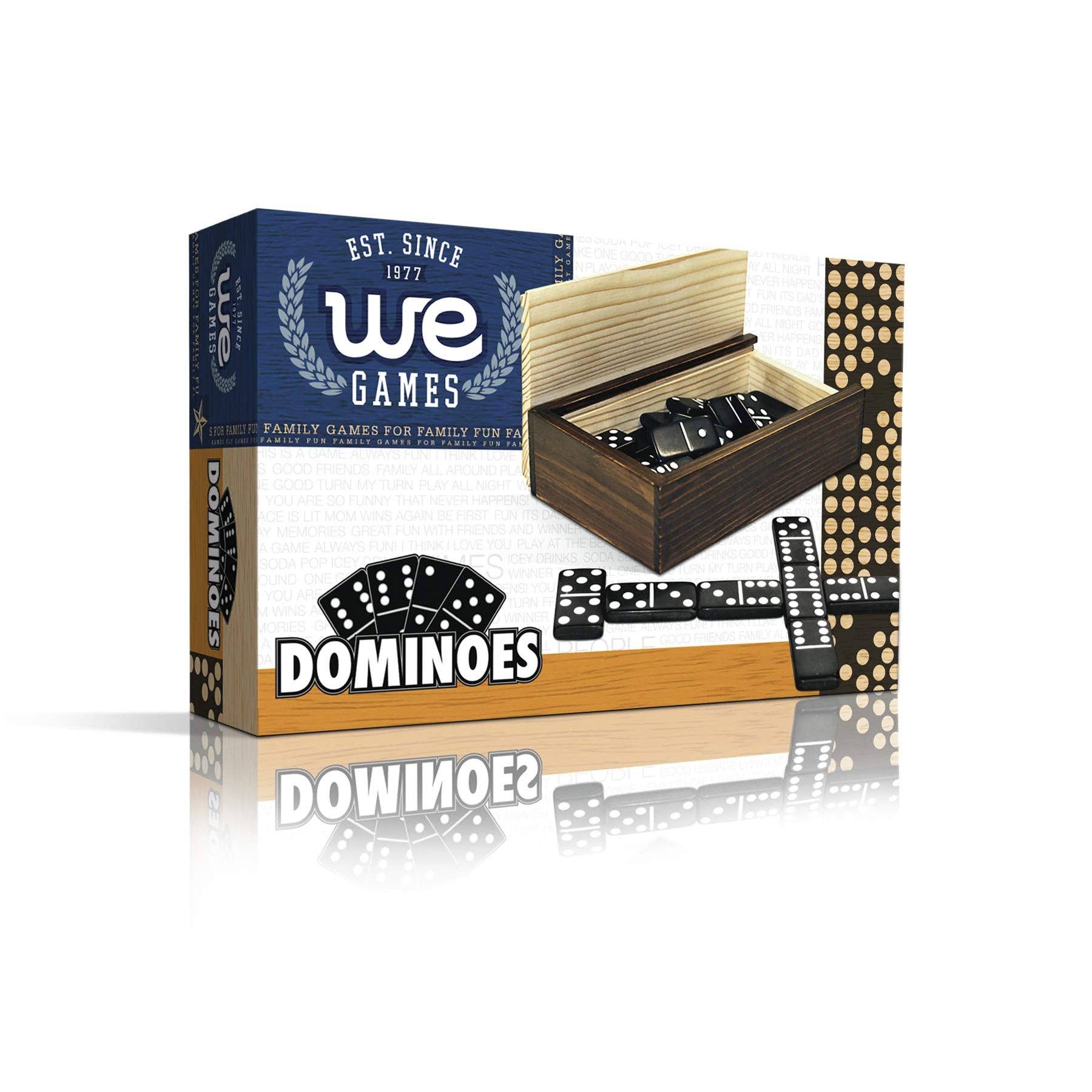 Wood Expressions - Wholesale Dominoes - WE Games Double 6 Black Dominoes Game Set in Wooden Case7