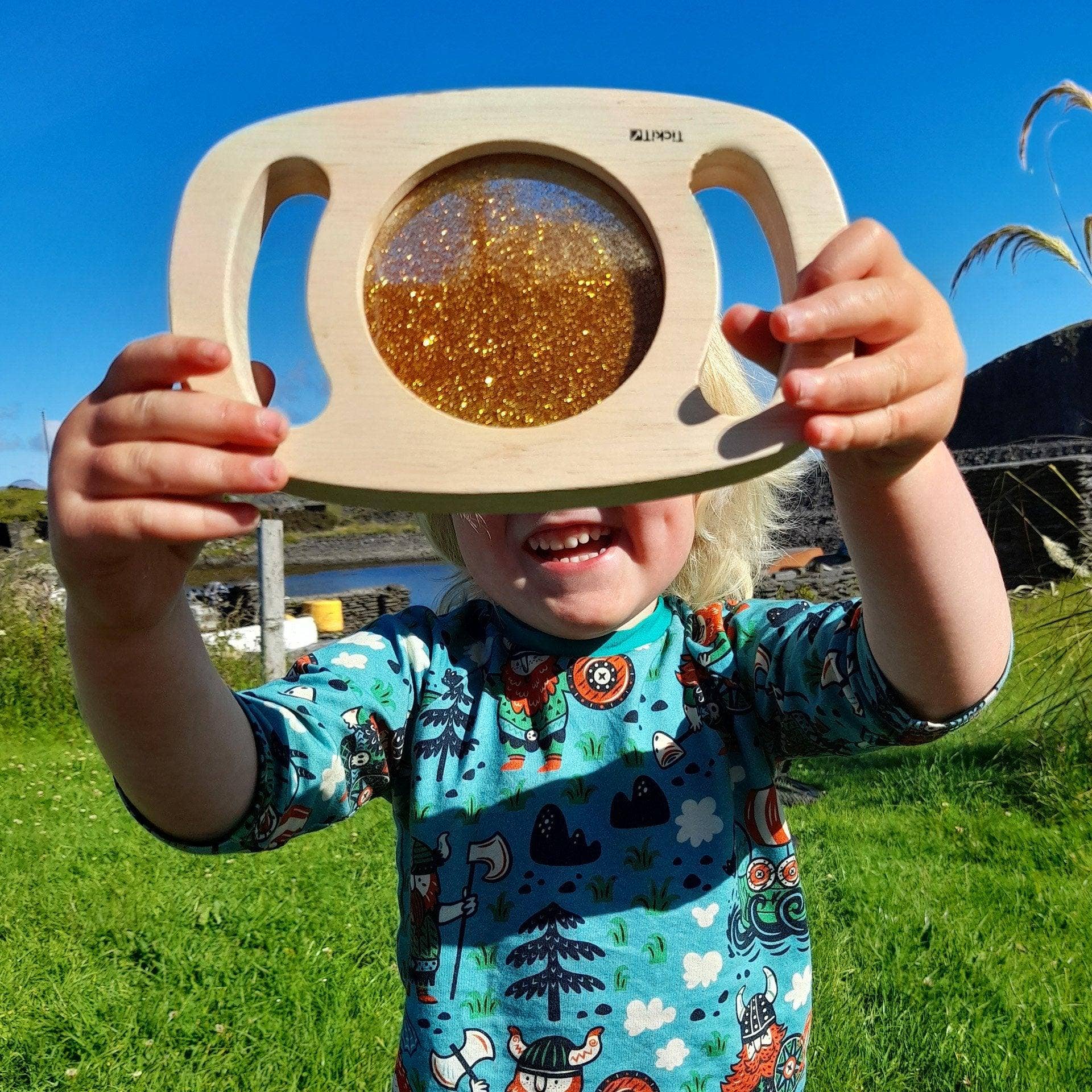 Commotion (Europe) BV – Engroshandel Trælegetøj - Børn – Easy Hold glitrepanel - guld3