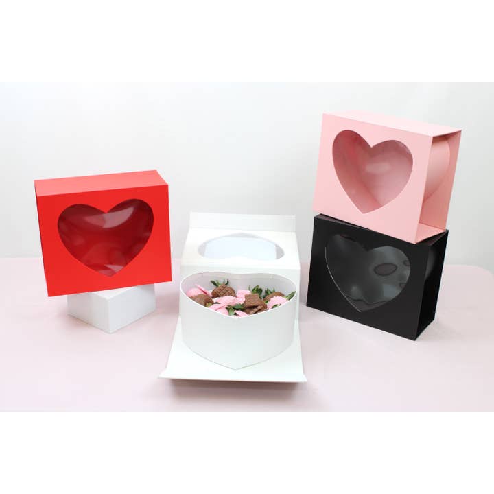 Elegant Design Supply – Engroshandel Gaveæske – Firkantet magnetisk hjerteblomst gaveæske