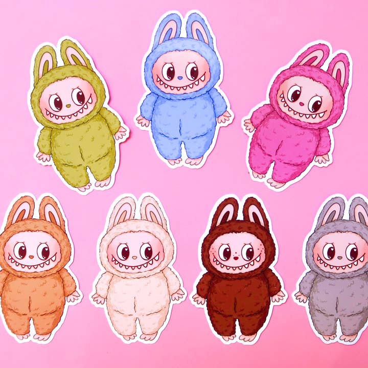 Labubu-klistermärken för wholesale av Pollygone Illustration