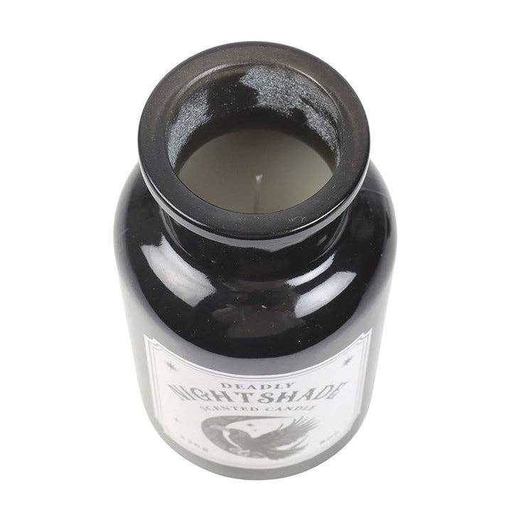 Something Different Wholesale – wholesale Jar/filled candle – Mystic Raven Deadly Nightshade Gothic Apothecary Candle2