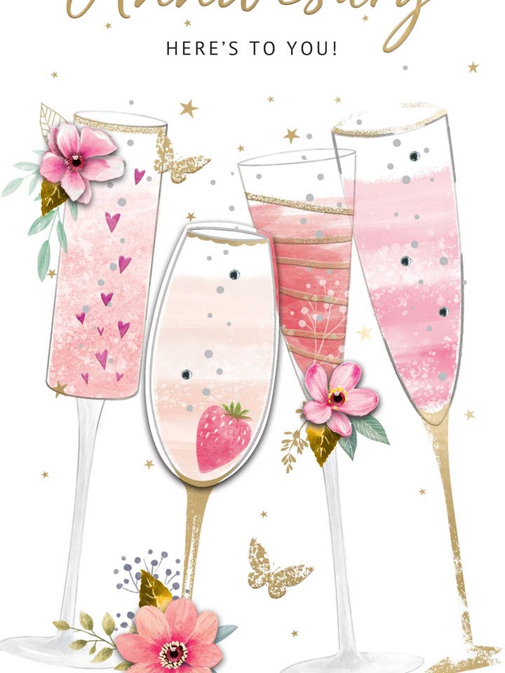 Ihr Jubiläum - Sektglas - Champagner - Zweite Natur für den Großhandel von Second Nature Ltd