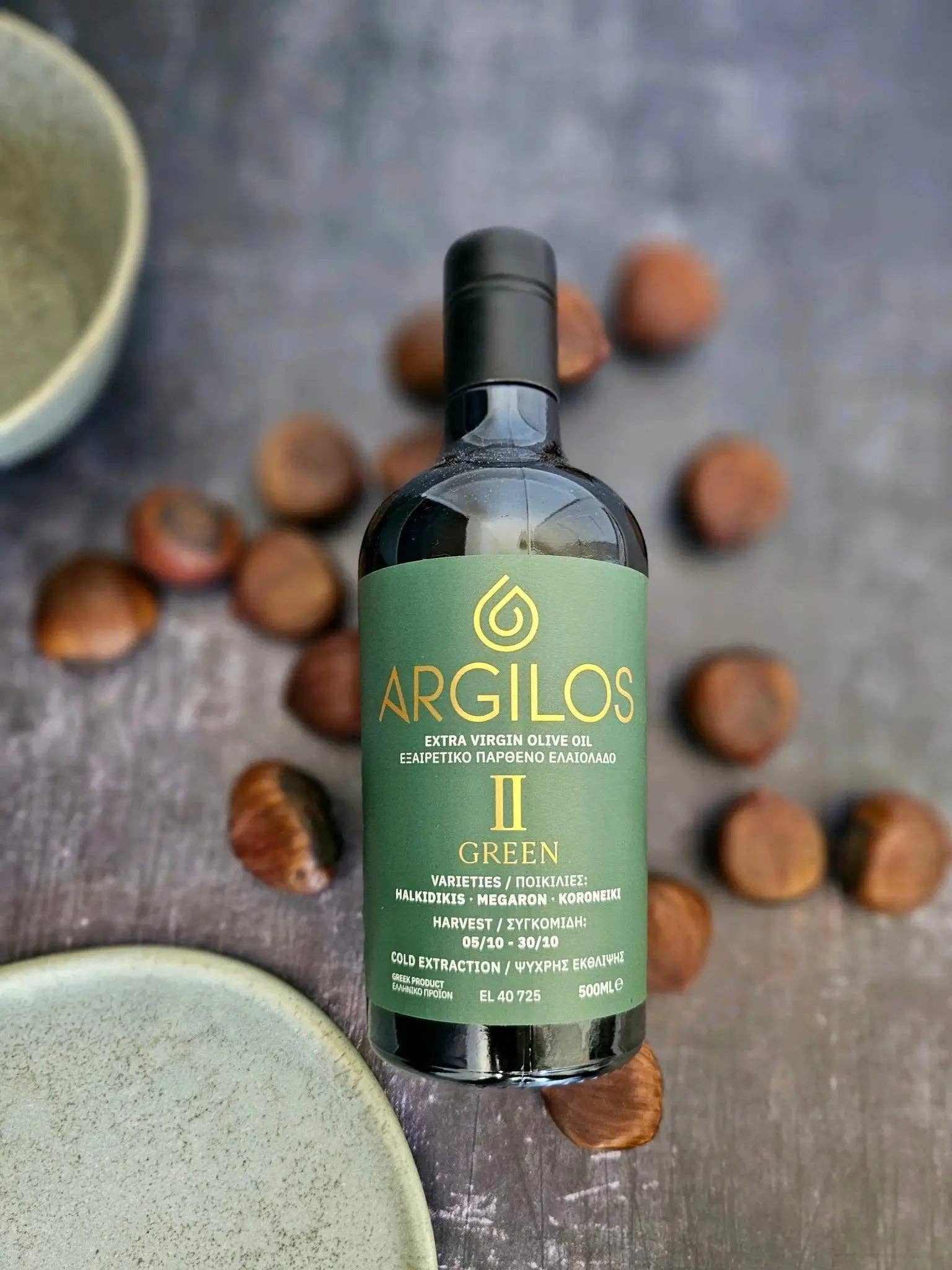 ARGILOS - Wholesale Olive Oil - Argilos II Green – 5-Bottle Greek EVOO Essentials Pack (5 × 500 ml)2