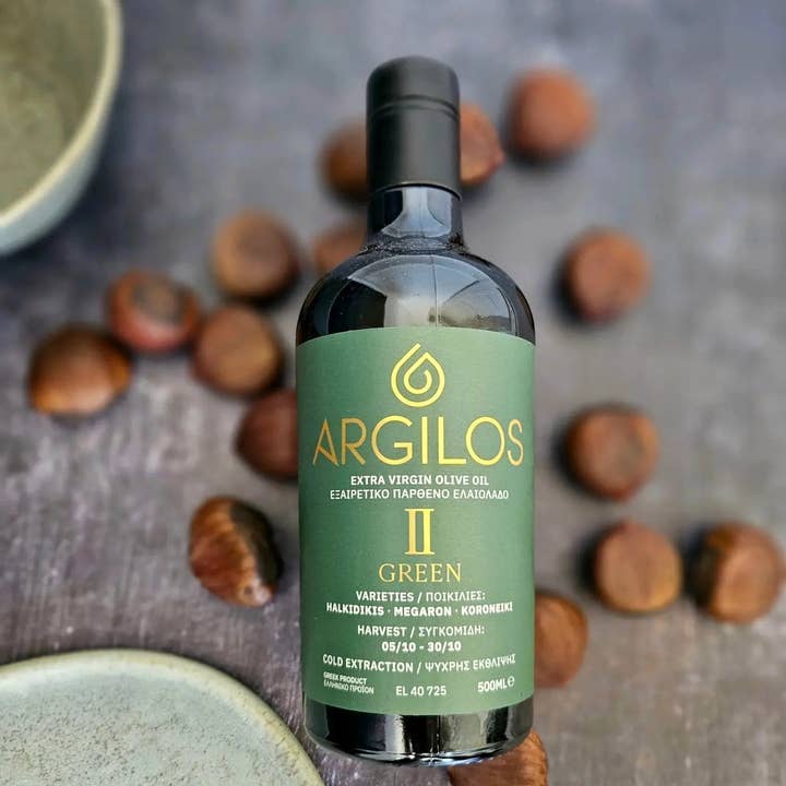 ARGILOS - Wholesale Olive Oil - Argilos II Green – 5-Bottle Greek EVOO Essentials Pack (5 × 500 ml)2