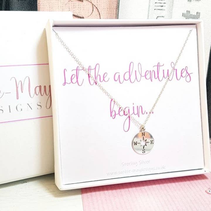 Compass Necklace for wholesale by Sophie-May Designs