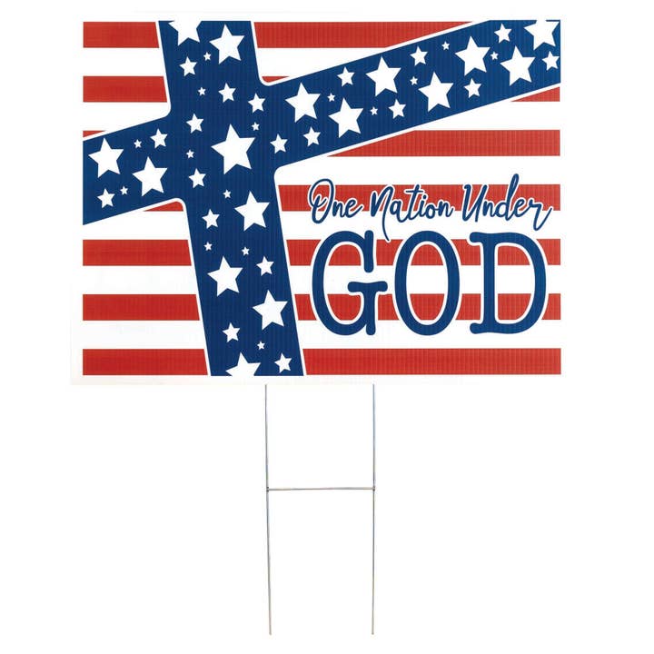 Magnolia - Wholesale Sign - Sign One Nation Under God Pvc