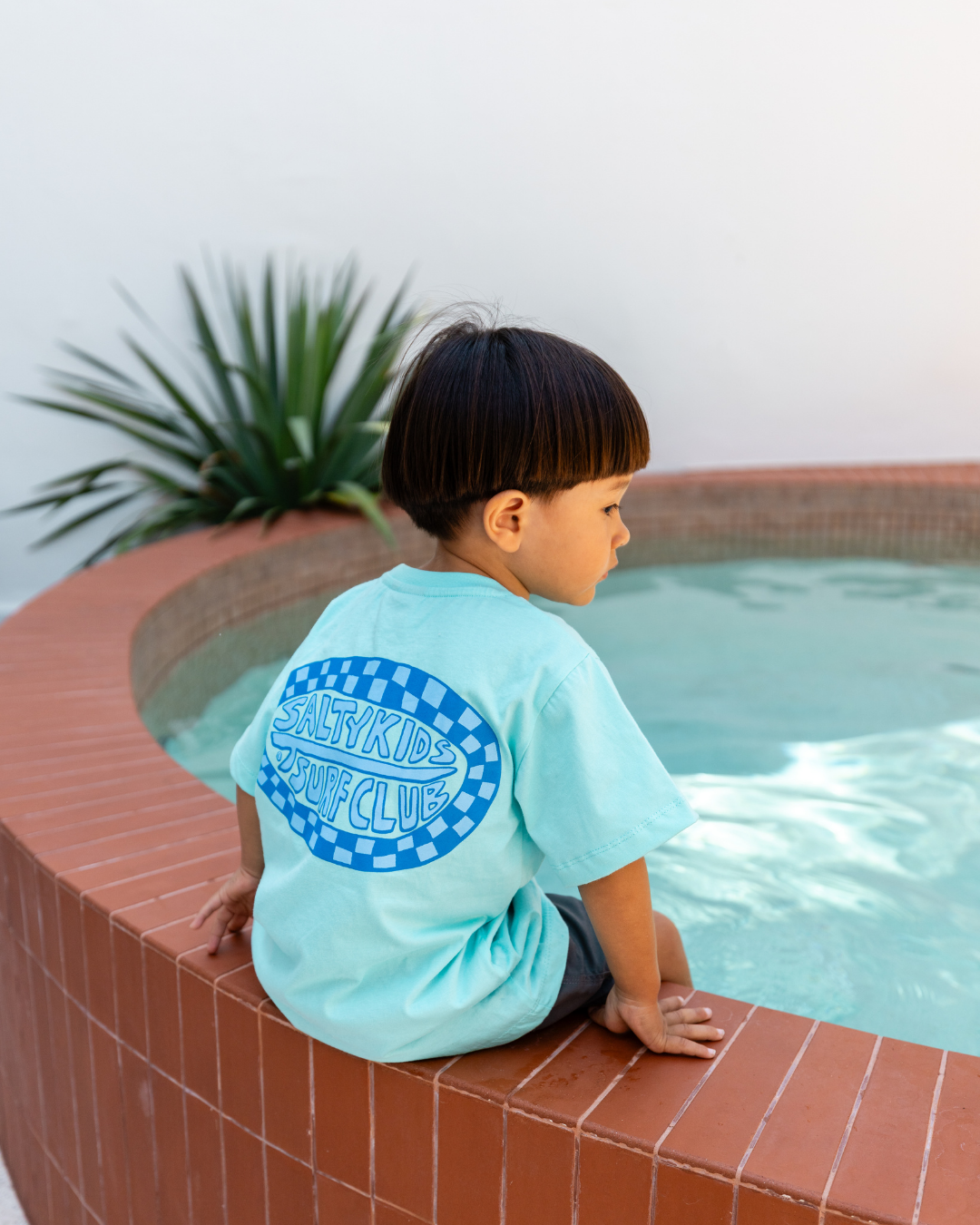 SAND N SALT KIDS - Wholesale Screen Printed T-Shirt - Kids - Salty Kids Surf Club Tee (Aqua Blue)6