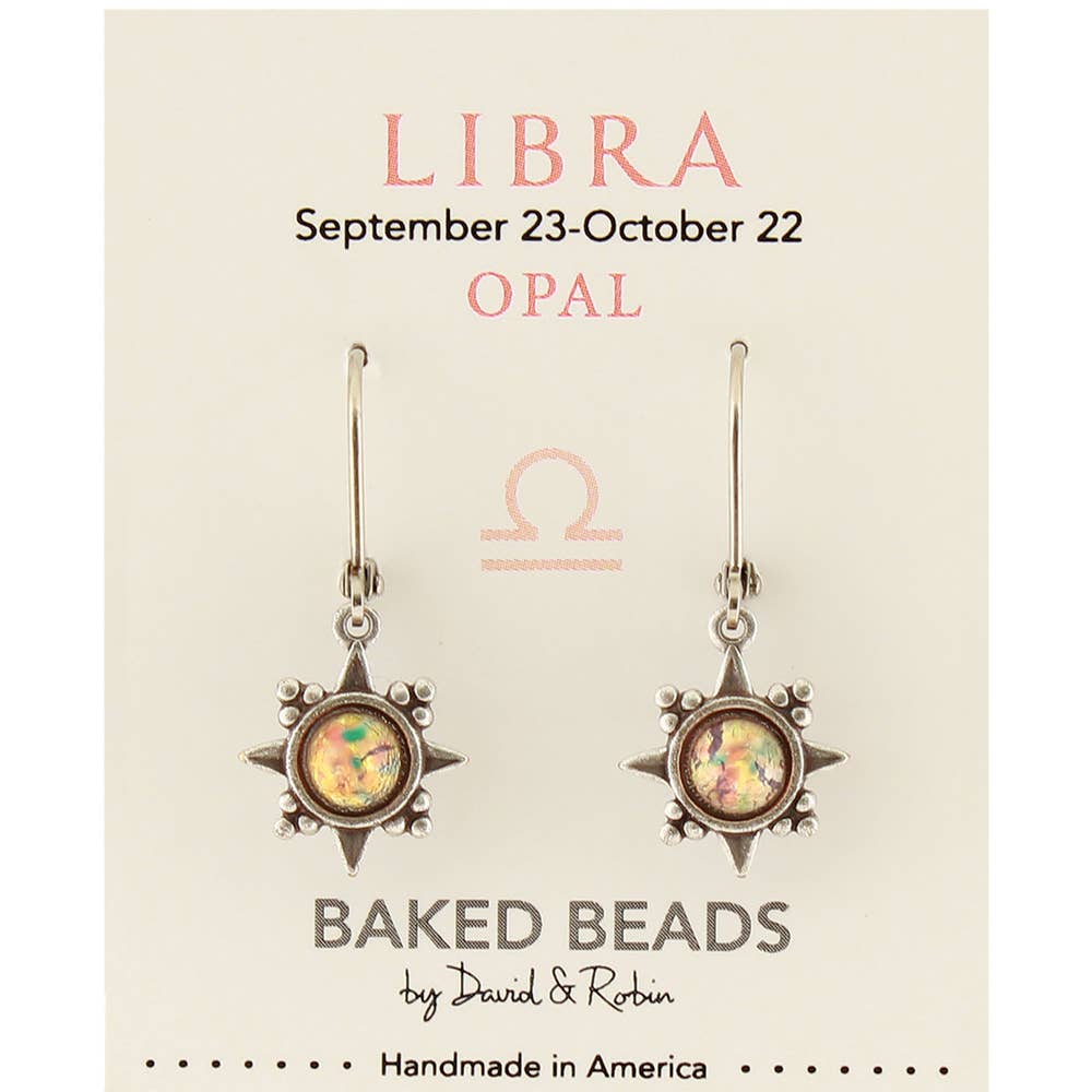 Baked Beads - Vente Boucles d'oreilles pendantes - Boucle d'oreille en pierre naturelle Zodiacstone8