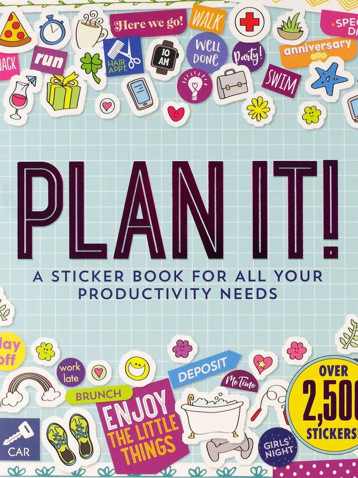 Plan It! A Sticker Book for All Your Productivity Needs for wholesale by Peter Pauper Press