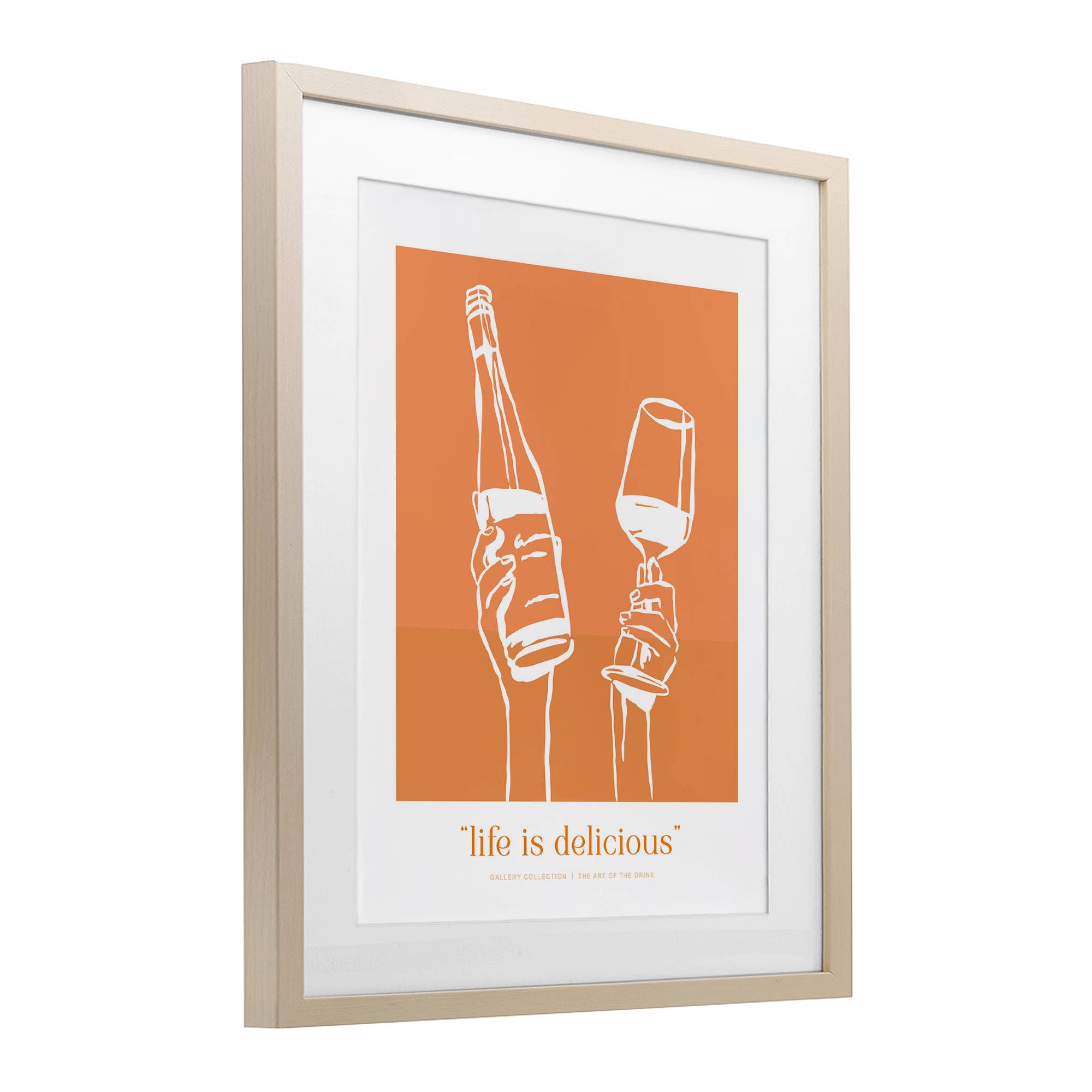 Stupell Industries - Wholesale Wall Sign - Orange Life Is Delicious - Print Under Glass Wall Art8