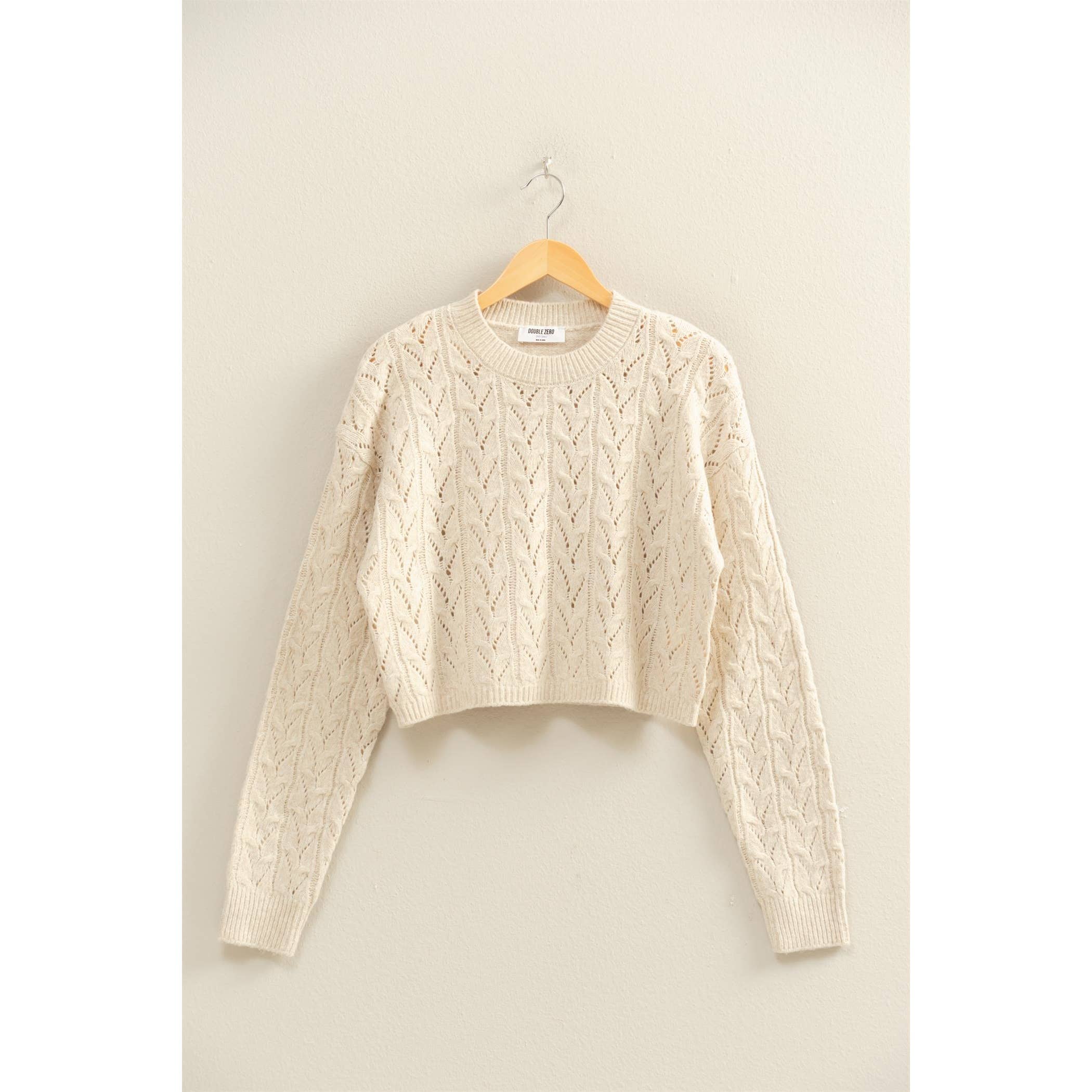 HYFVE - Wholesale Knit Sweater - Women's - Cropped Cable Knit Sweater24