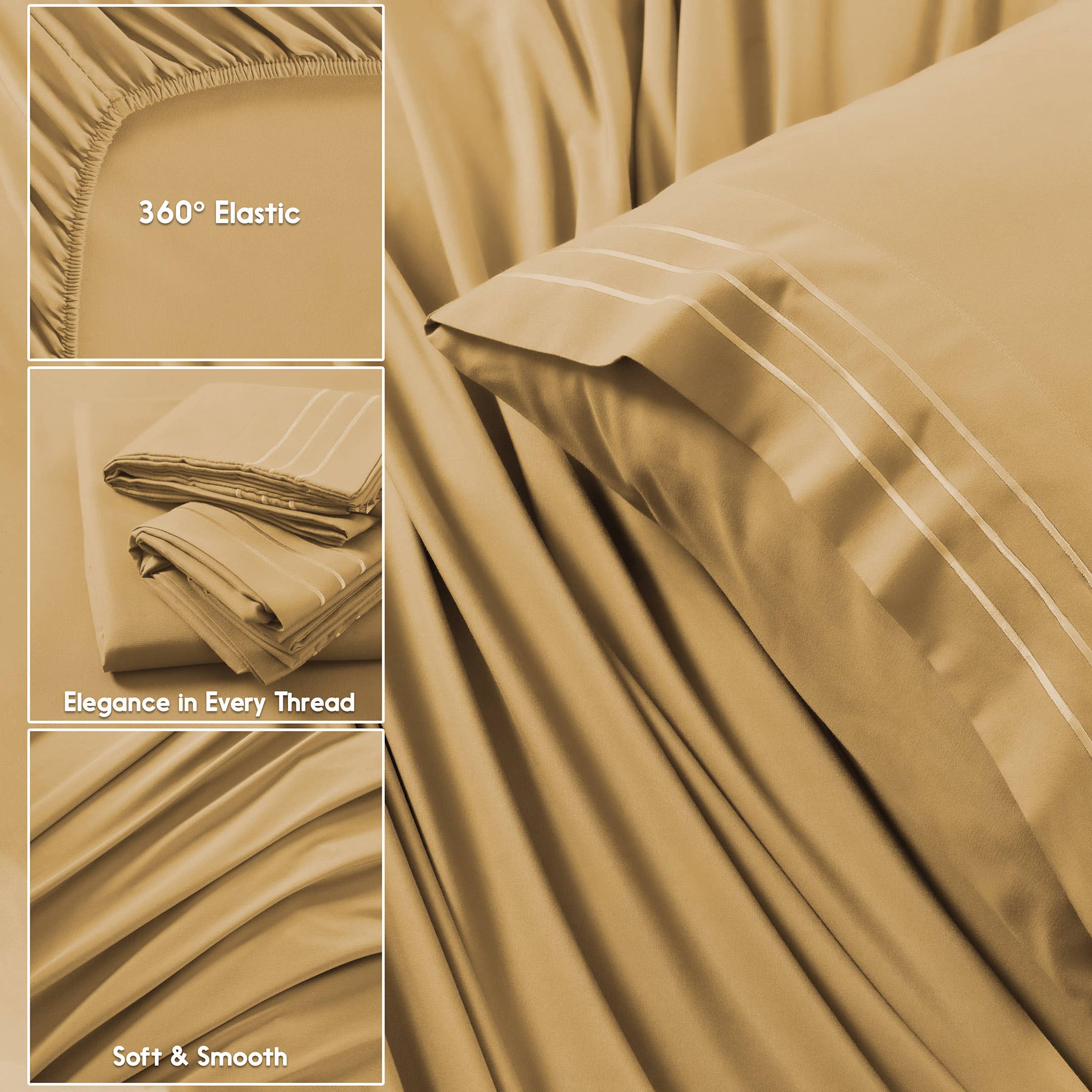 Cottonpassion_US – wholesale Sheet set – Sheet Set 6 Piece Microfiber Bed Sheet Set Ultra Soft Sheets21