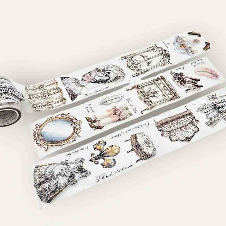 CoraCreaCrafts - Wholesale Washi-tape - La Noblesse Transparante Tape3