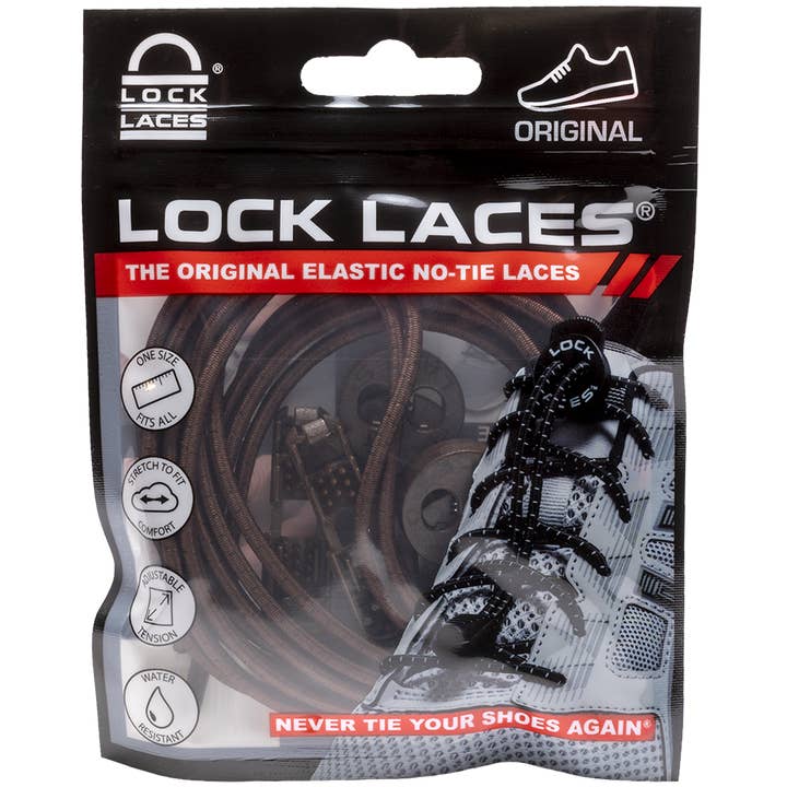LOCK LACES - Wholesale Shoelaces - Unisex - Black Lock Laces Shoelaces for Boot