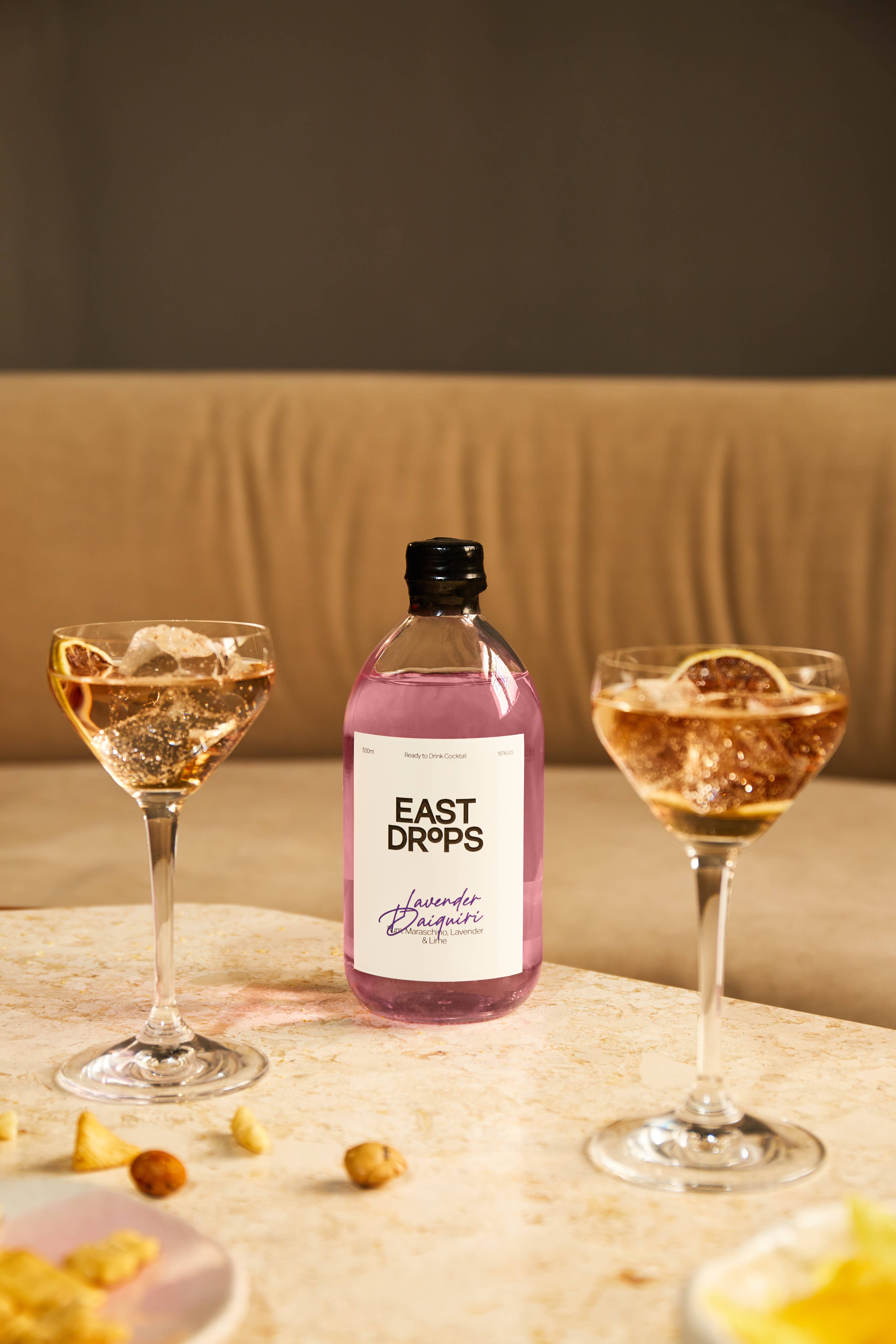 EAST DROPS - Vendita all'ingrosso Mix/sciroppo per cocktail - Lavender Daiquiri - Cocktail pronto da bere1