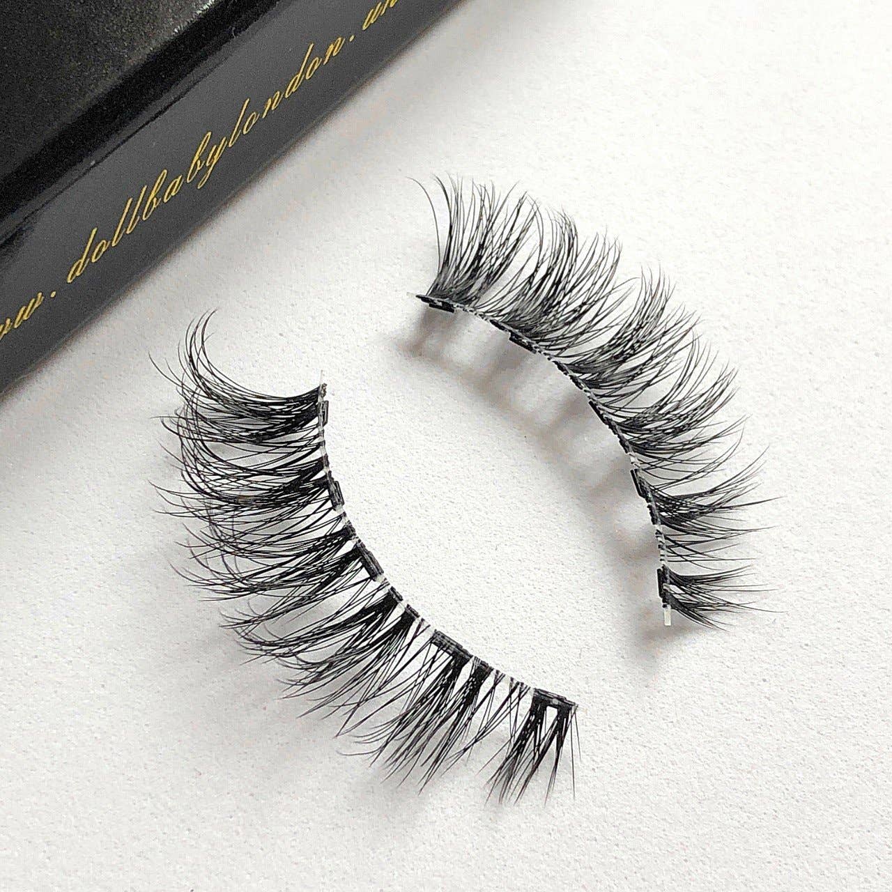 Dollbaby London Lashes - Vendita all'ingrosso Ciglia finte - Marbella - Ciglia magnetiche in finto visone, con fascia trasparente10