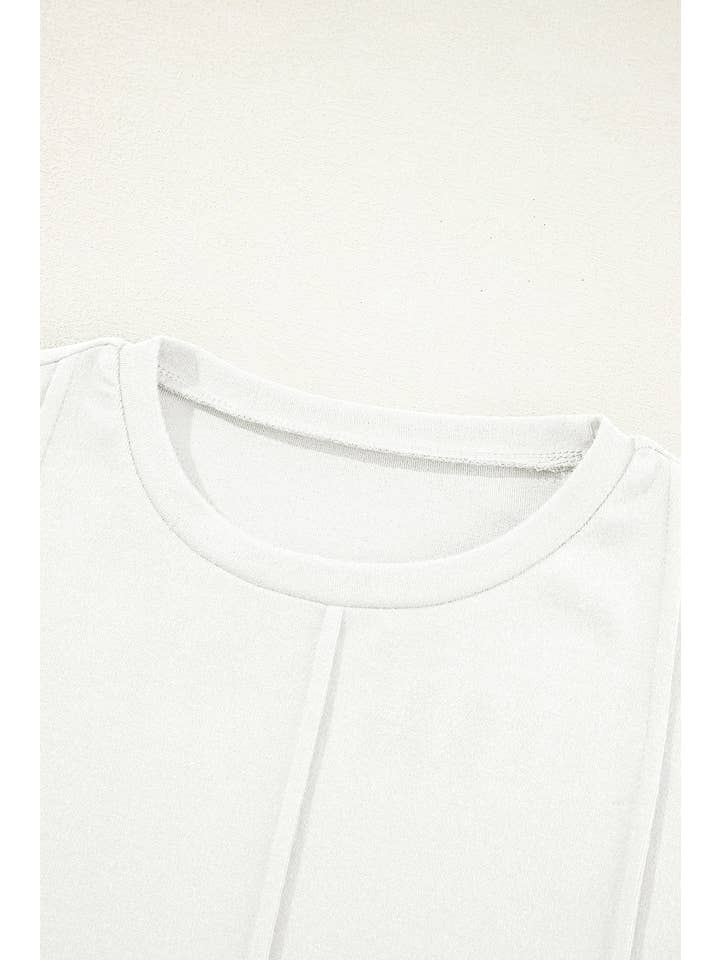 PRETTY BASH - Wholesale Knit Top - Women's - Solid Reverse Seam Crew Neck Long Sleeve Top13