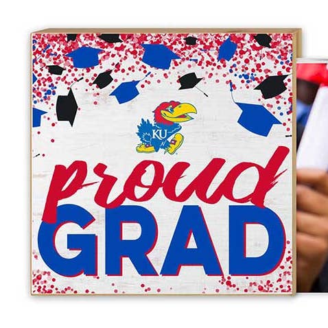 Schwebendes Bild stolzer Grad Kansas Jayhawks für den Großhandel von KH Sports Fan