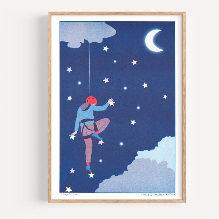 Doriane Millet - Wholesale Art Print - The Expedition | Risograph A4