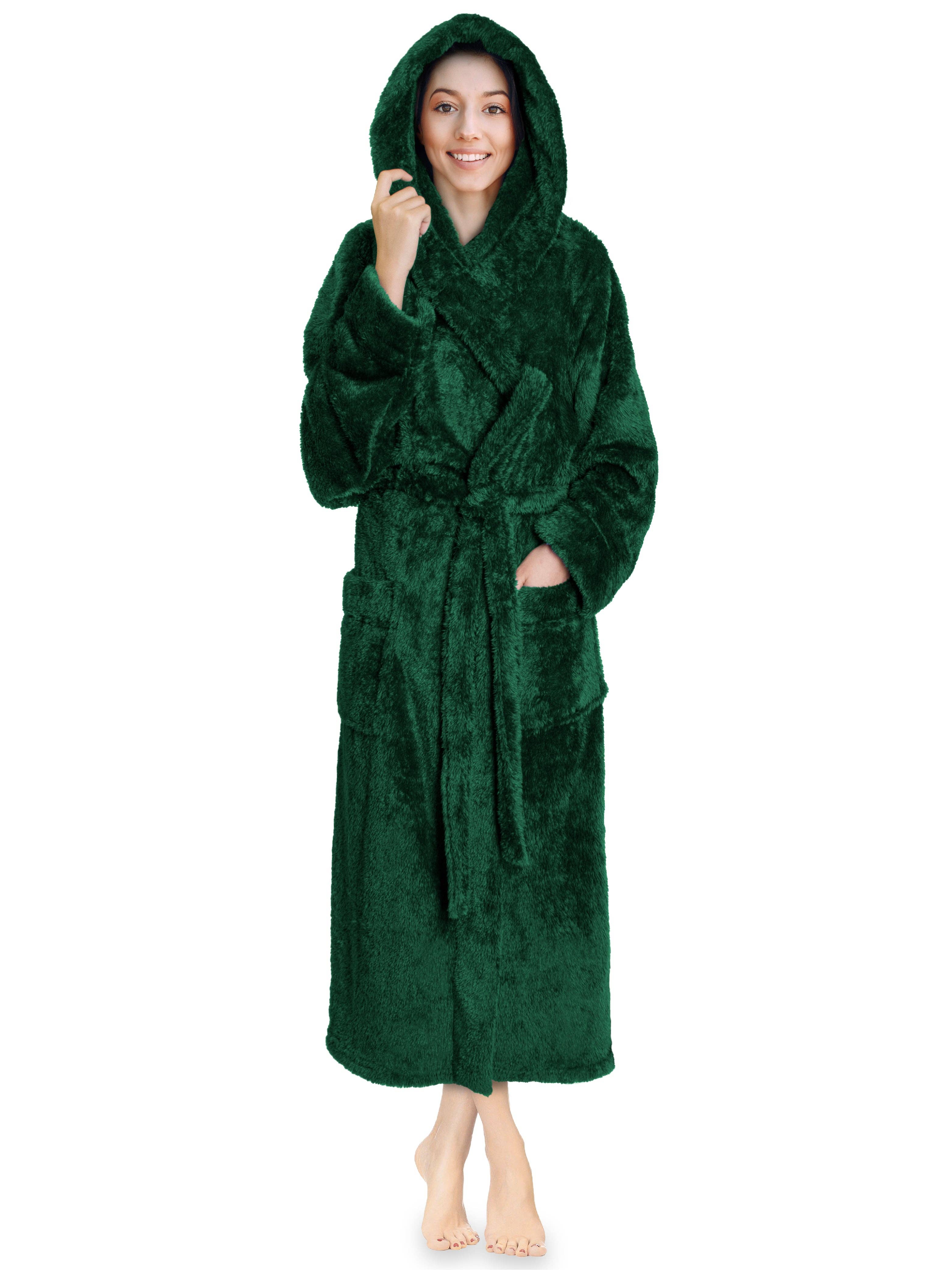 Pavilia - Wholesale Robe - Women's - Women's Sherpa Fluffy Robe with Hood64