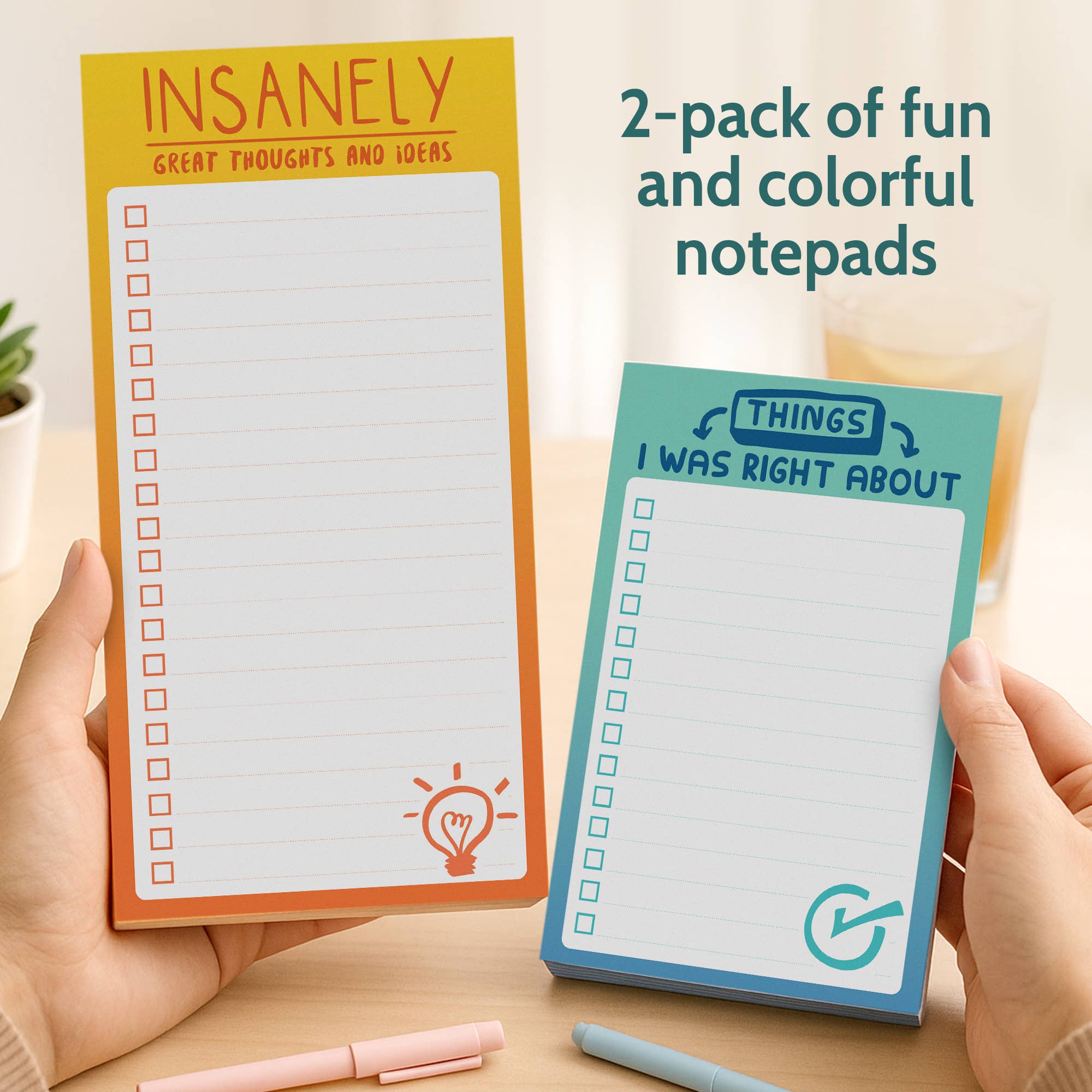 T Marie - Wholesale Notepad - 2 Funny To-Do List Notepad Set - 80 Sheets Each1