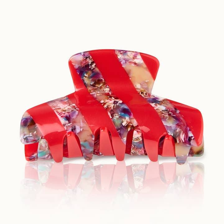 by Vivi. - Wholesale Hair Clip - Women's - Haarklammer Stripes Confetti0