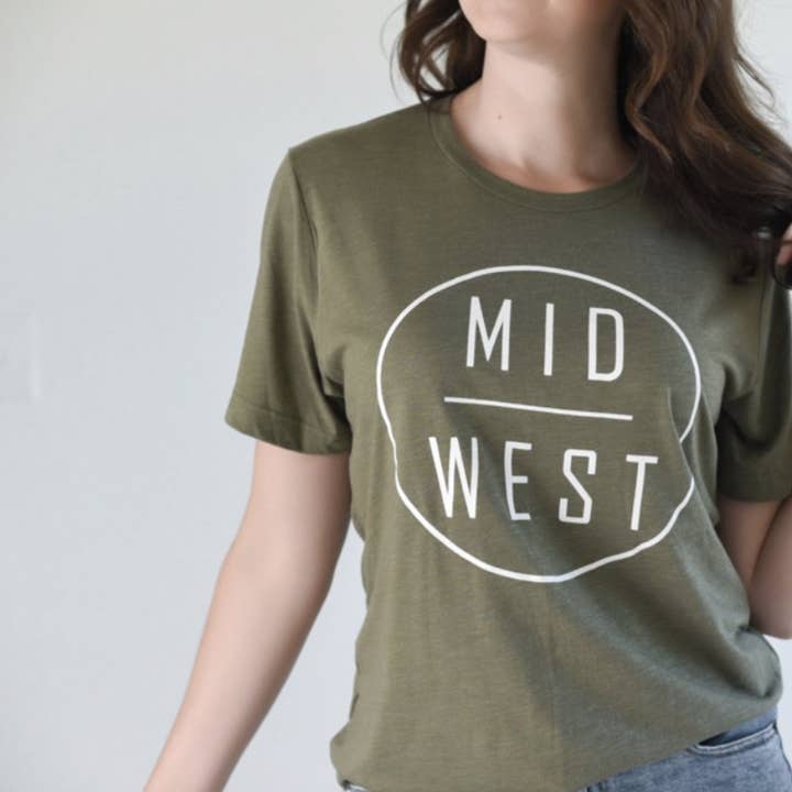 T-shirt graphique Midwest Circle pour la vente par Section 21 Apparel