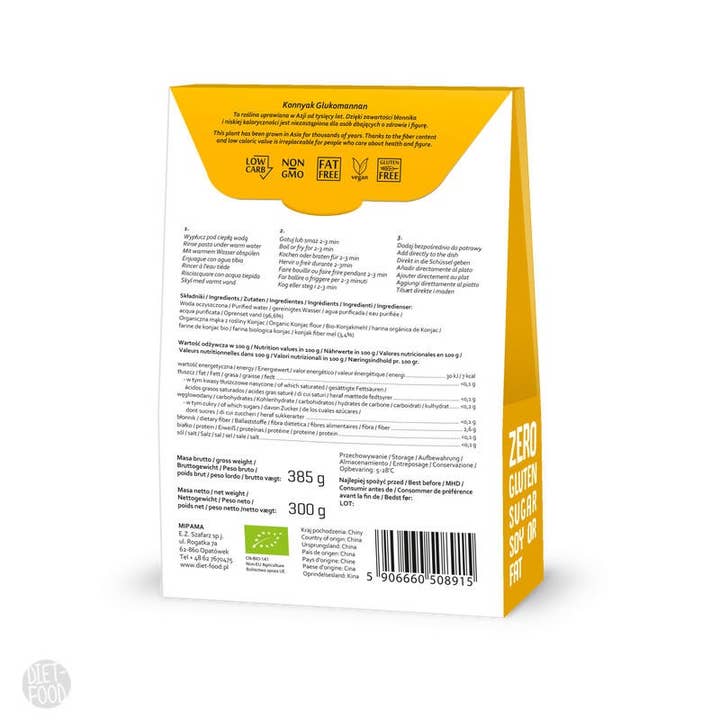 Diet Food - Wholesale Pasta - Bio Shirataki Konjac Pasta Spaghetti 385 g2