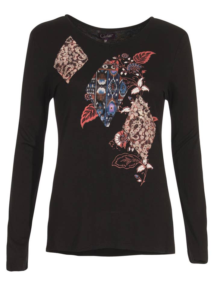 Printed T-shirt — woman-TS16059 for wholesale by Coline