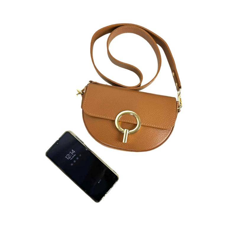 Chenson & Gorett - Wholesale Crossbody Bag - Women's - Women's Italian Leather Shoulder Bag with Twist Flap6