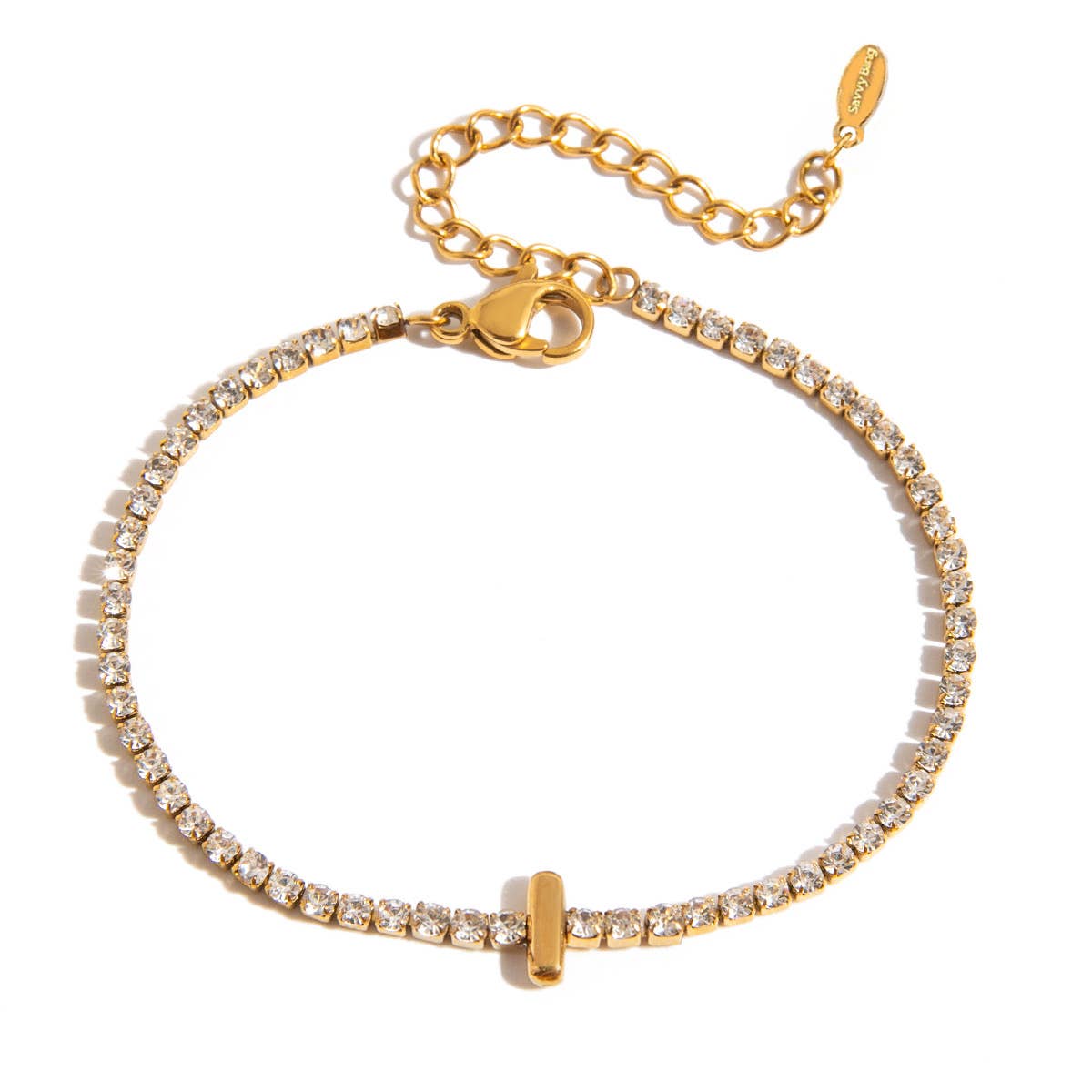 Savvy Bling - Wholesale Tennis Bracelet - Initial Tennis Bracelet Water Resistant8