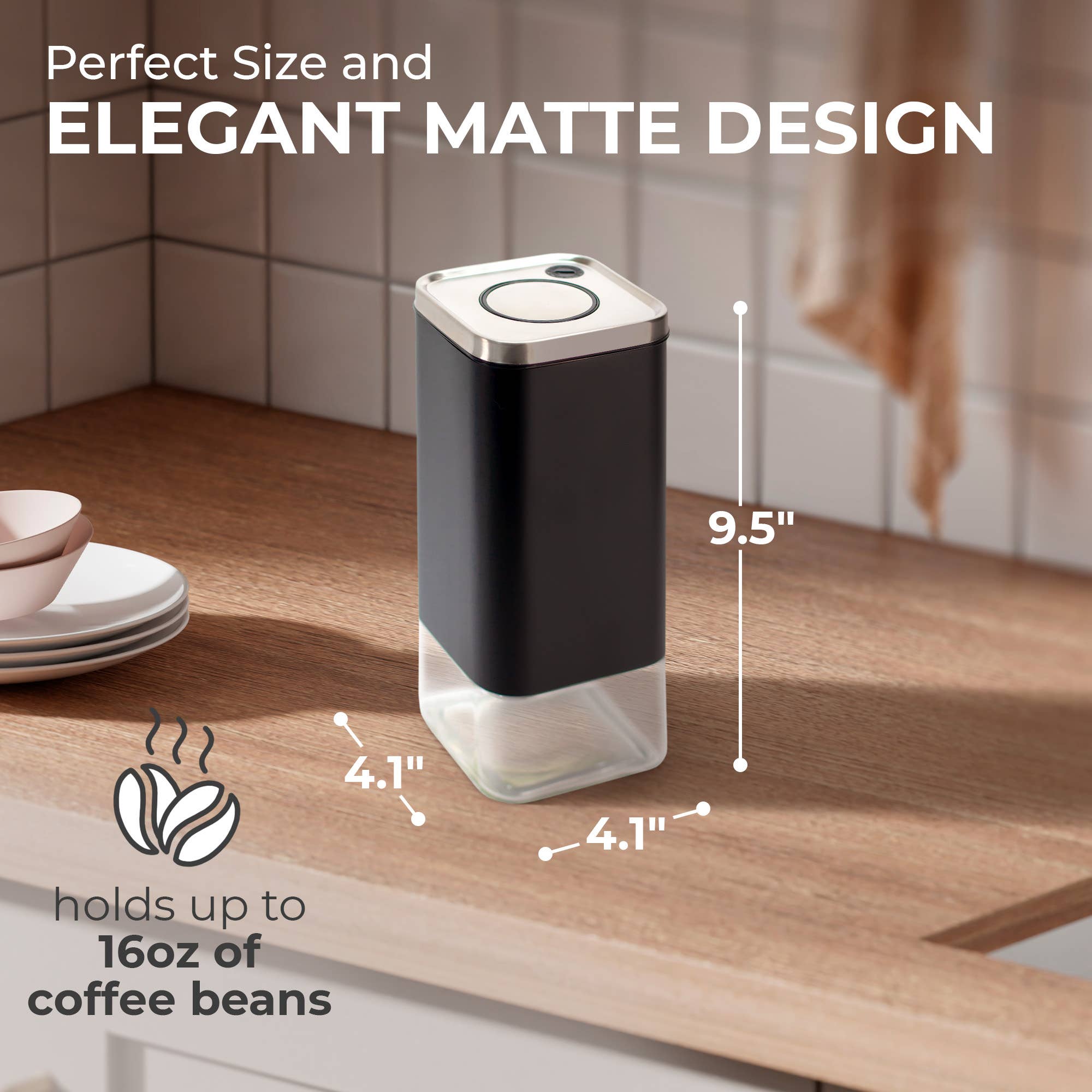 Kaffe – wholesale Canister – Kaffe Coffee Canister Storage Container Stainless Steel7