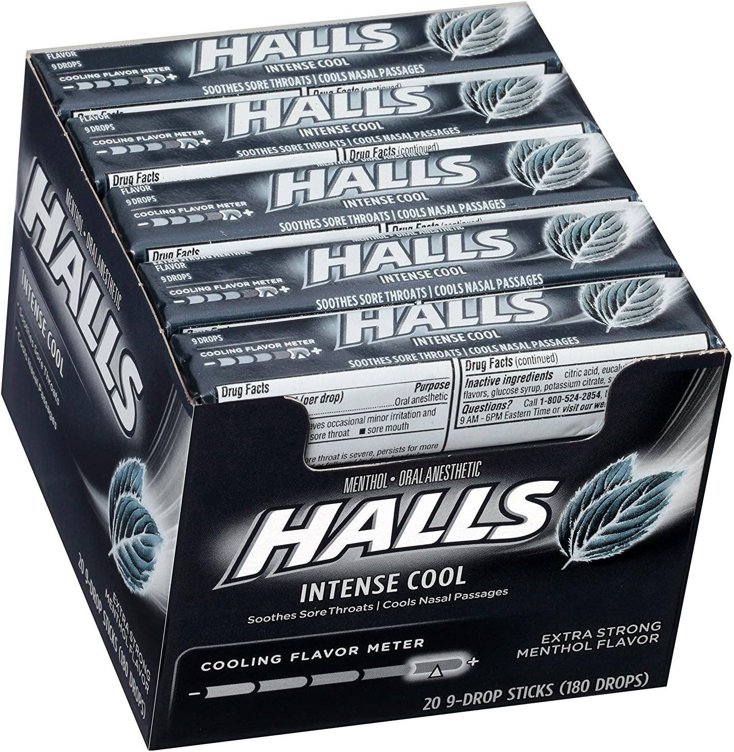 Horizon Top Market - Wholesale Chewing Gum - Halls Extra Strong-20 Packs of 9 Drops1
