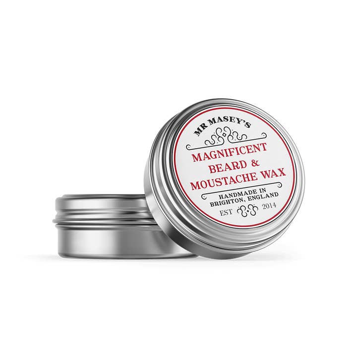 Magnificent Moustache and Beard Wax for wholesale by Mr. Masey's