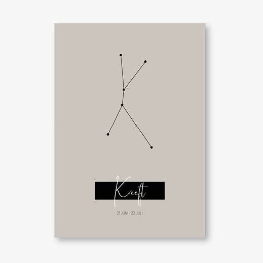 Poster zur Krebskonstellation, natürlich für den Großhandel von MOODZ design
