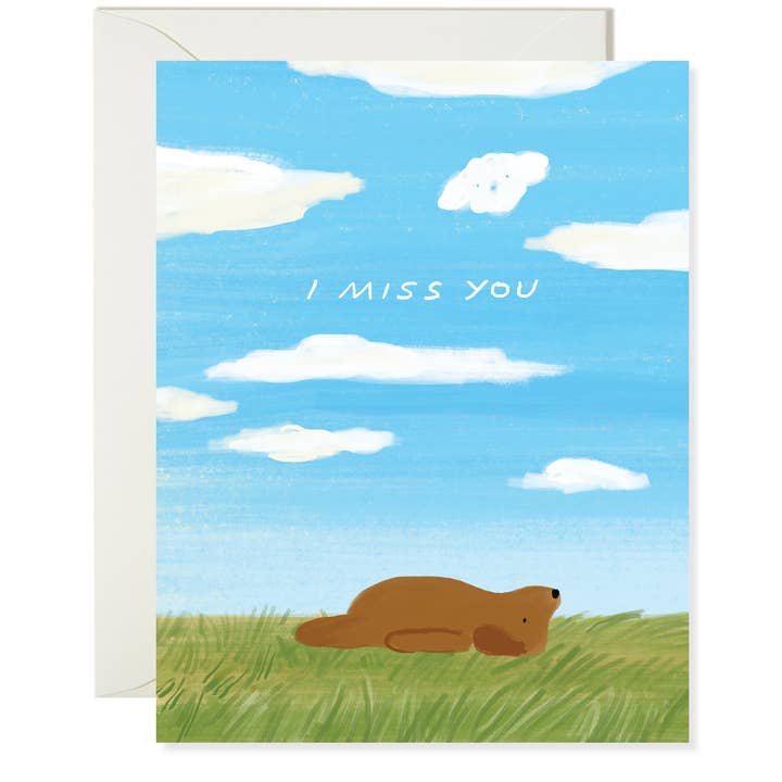 Karen Schipper - Wholesale Everyday Greeting Card - Miss You Dog - Cute Animal Encouragement Card