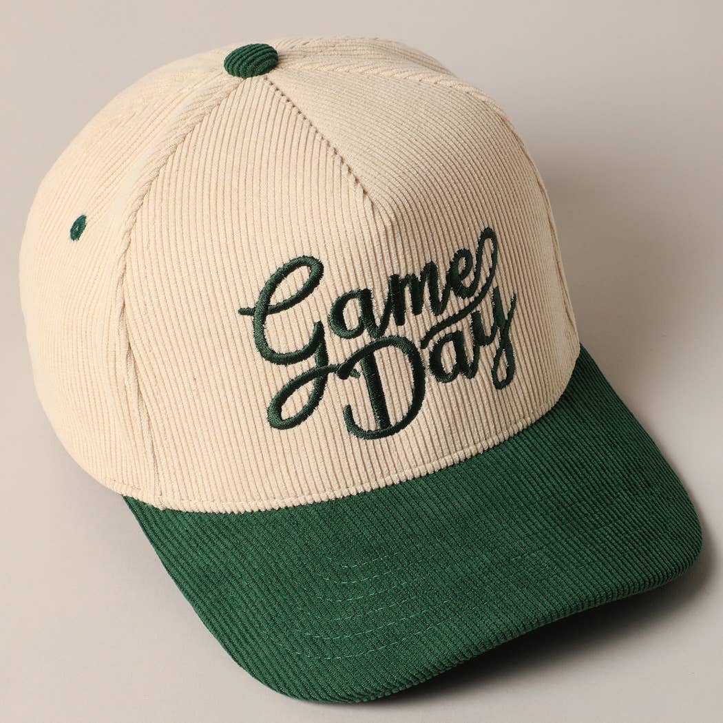 Fashion City - Wholesale Truckerpet - Uniseks - Game Day Corduroy Trucker Baseballpet14