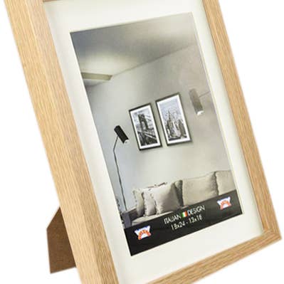 NOVOGLASS - Wholesale Picture Frame - Wooden frame "BOX WITH BEVELED MAT"3