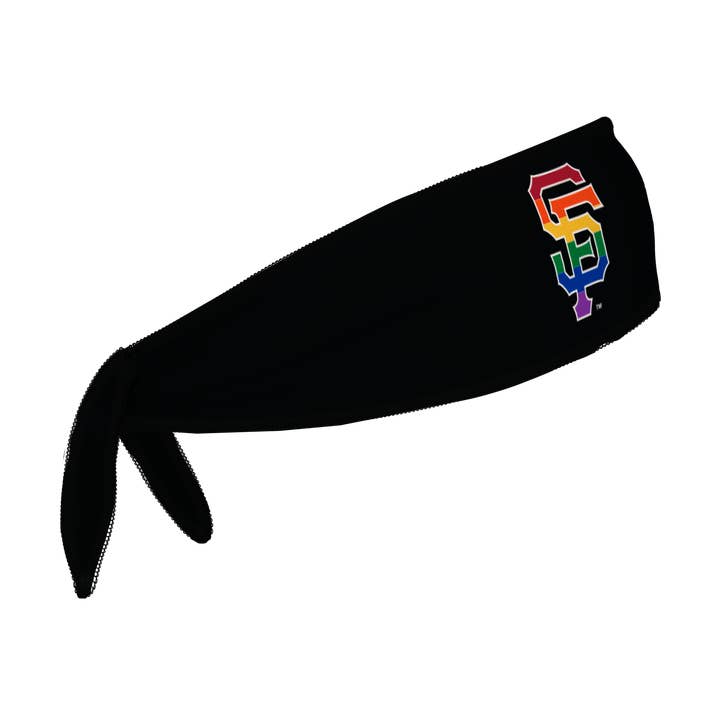 Giants Reversible Tie Back Cooling Headband: Pride Cap Logo for wholesale by Vertical Athletics