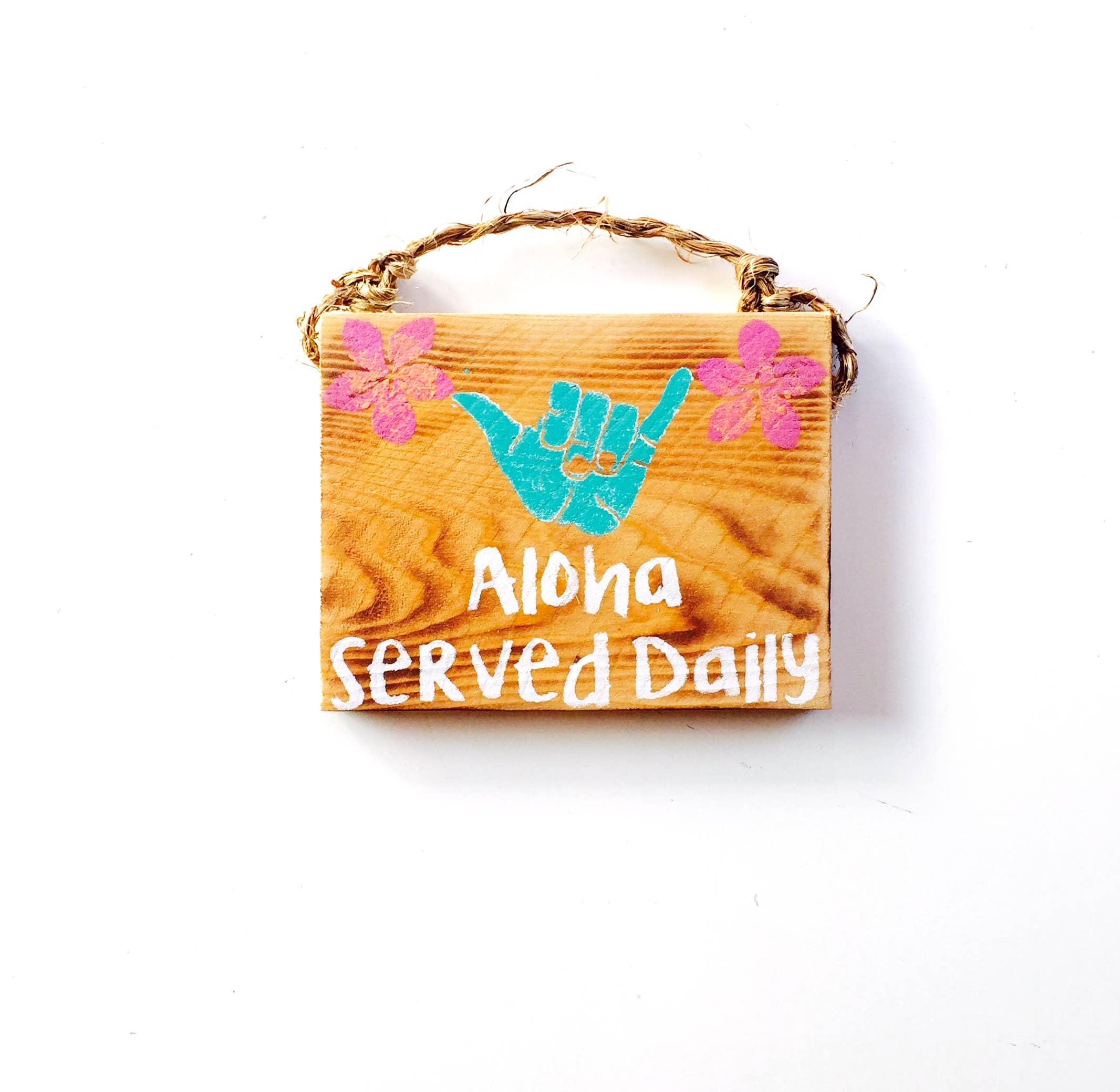 Mahalo Market - Vendita all'ingrosso Cartelli - Cartello in legno Aloha servito quotidiano0