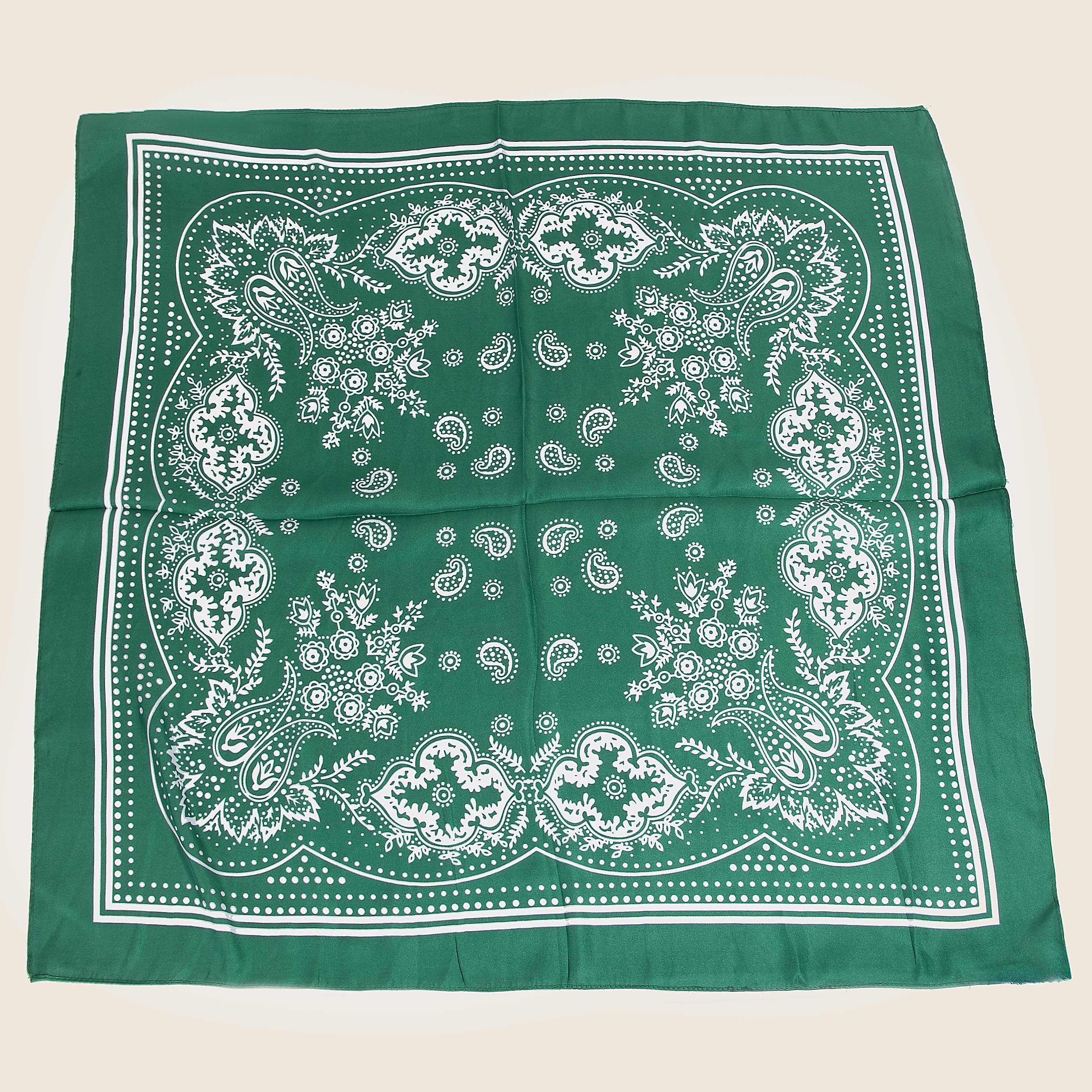 Anarchy Street - Wholesale Scarf - Women's - Light Paisley Design Square Bandana Scarf5