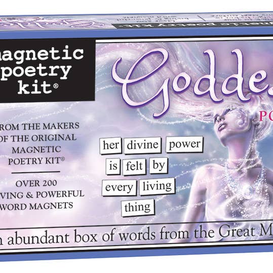 Goddess Poet Magnetic Poetry Kit for wholesale by Magnetic Poetry