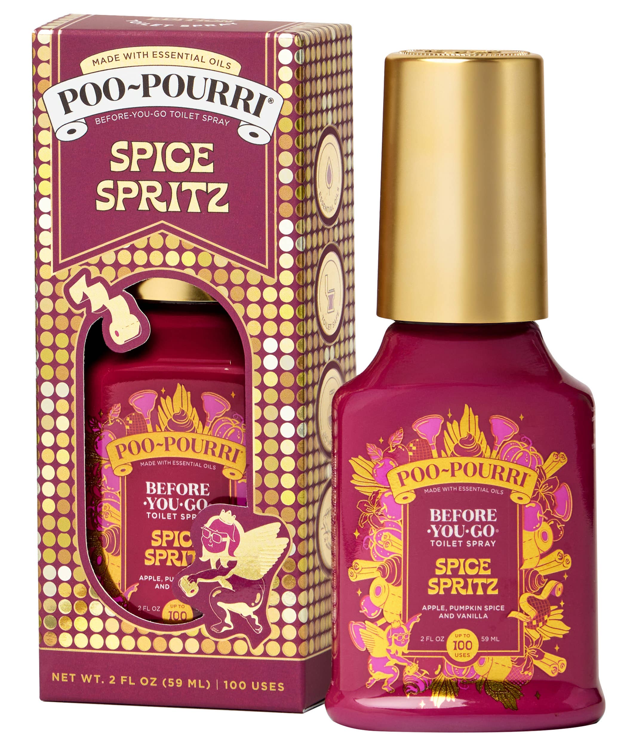 ~Pourri - Wholesale Toilet Spray - Poo~Pourri LTO Fall 2oz 2 Scents 2025 14" Pre-filled Display3