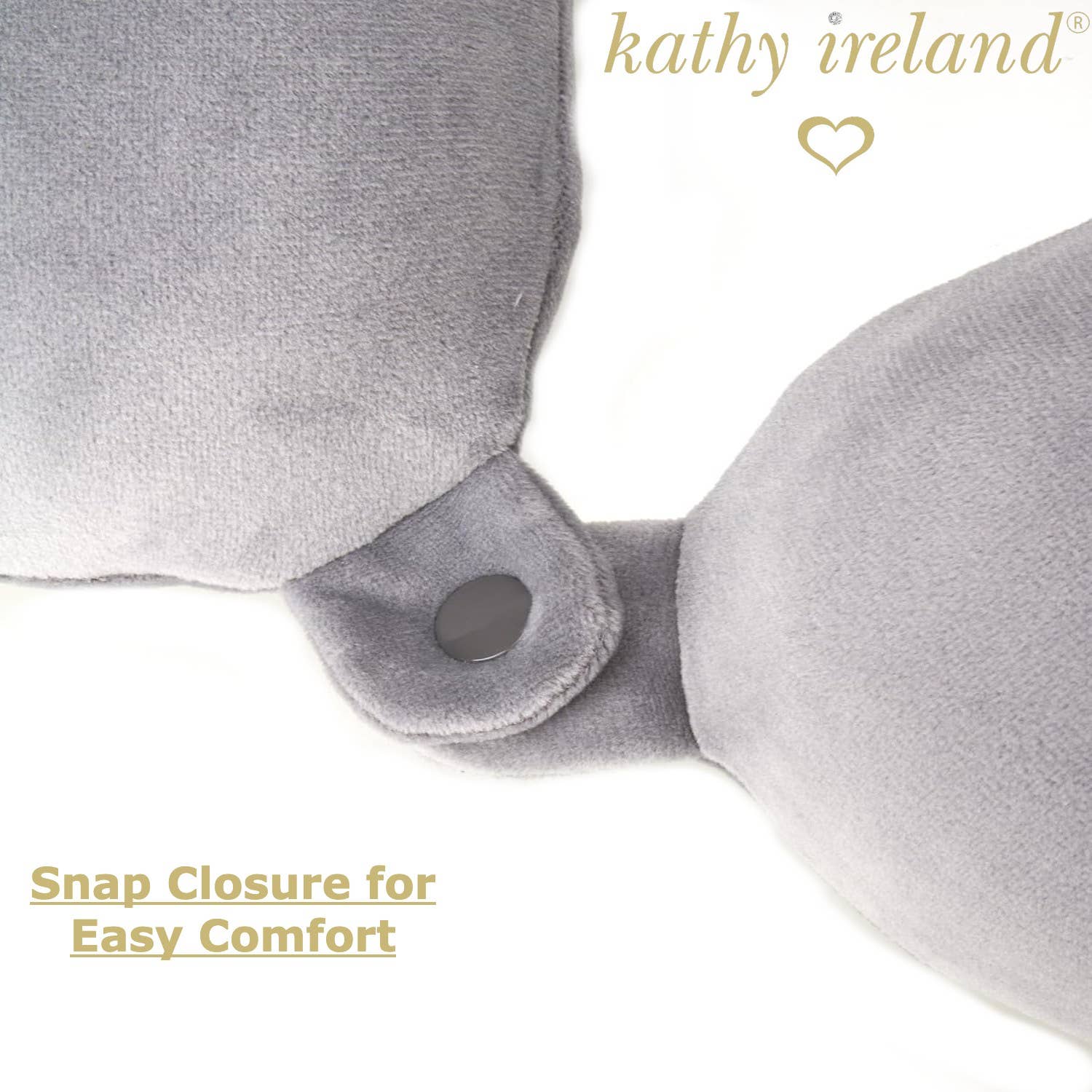 Leluxe Home - Vente Oreiller de voyage - Ensemble oreiller de voyage en mousse à mémoire de forme et masque pour les yeux Kathy Ireland8