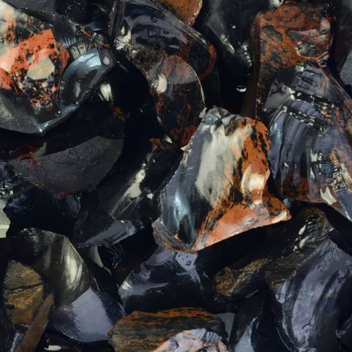 Fantasia Mining - Wholesale Spiritual Stone/Crystal - Rough Mahogany Obsidian - Mex - Raw Natural Stones (1 lb)3