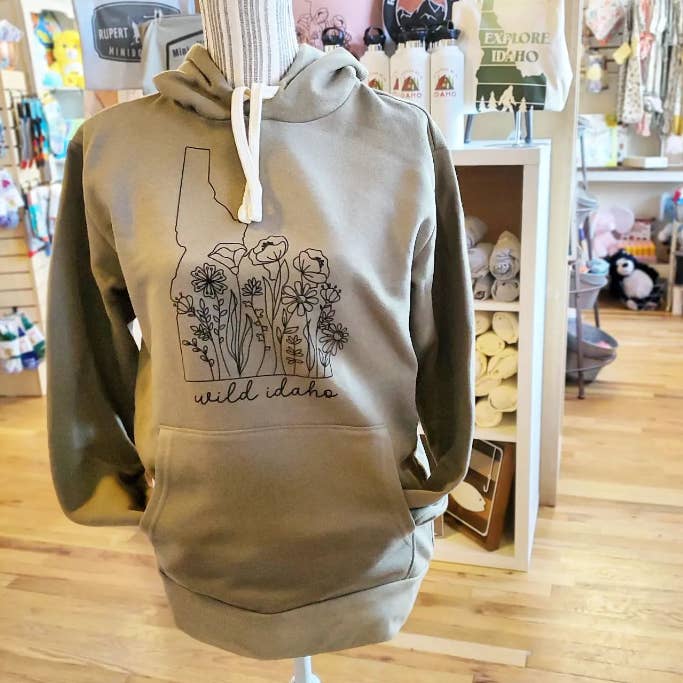 Capuz Wildflower State - Azeitona - Custom -unisex por atacado de Mad River