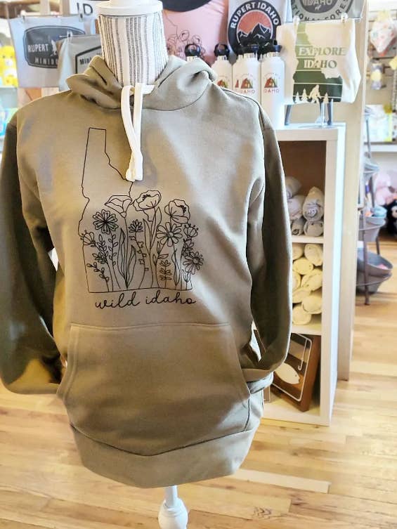 Mad River - Vendita all'ingrosso Felpa con cappuccio - Unisex - Felpa con cappuccio Wildflower State - Oliva - Personalizzata - unisex