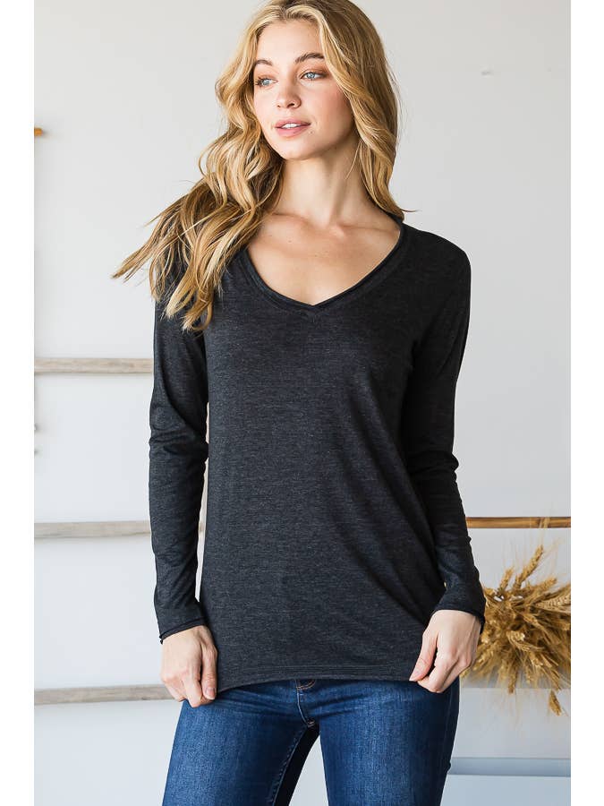 HEIMISH - Wholesale T-Shirt - Women's - V114-1 RAW EDGE TEE5