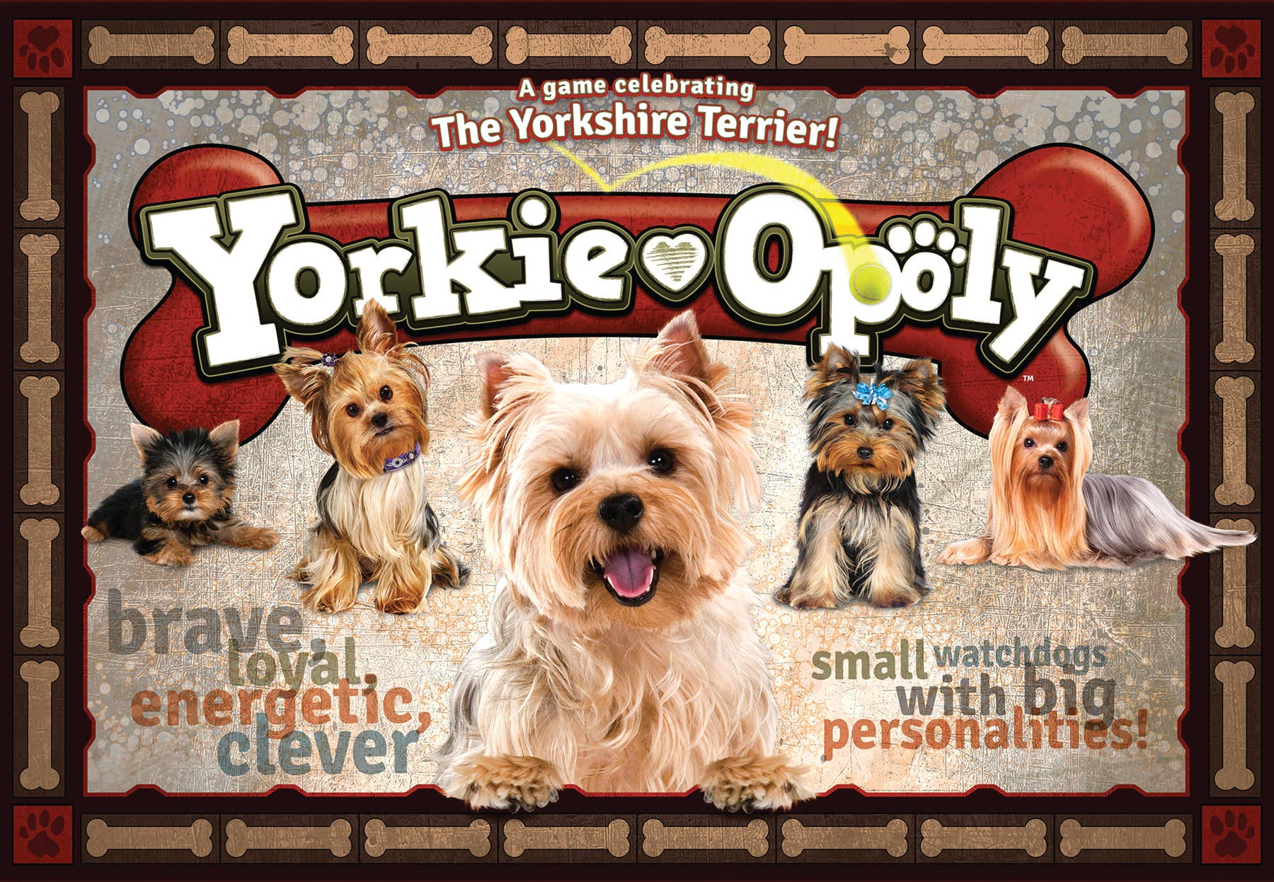 Outset Games and Cobble Hill Puzzles - Wholesale Board Game - Yorkie-Opoly Board Game