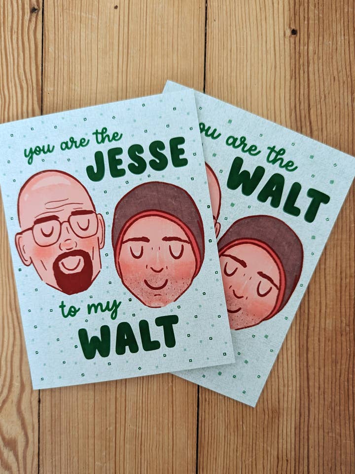 Jolie carte de vœux The Jesse to my Walt - Breaking Bad pour la vente par Sadsquatch
